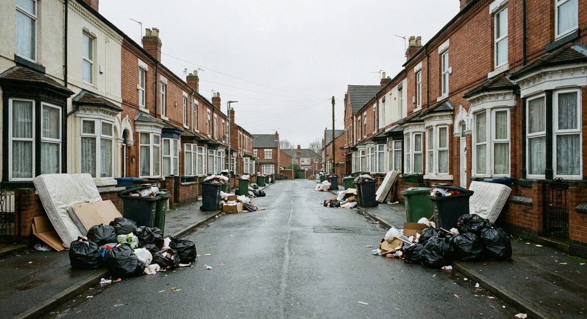 Overflowing bins Birmingham
