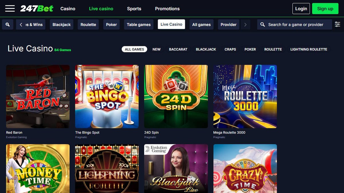 247Bet Live Casino
