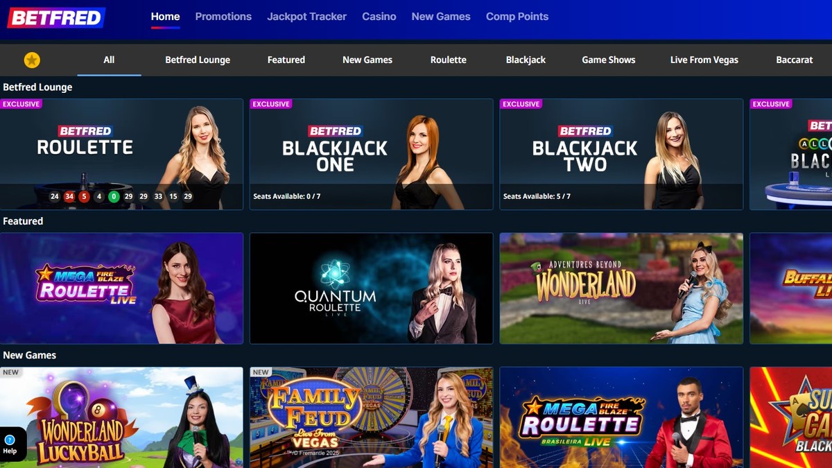 Betfred Casino Live Casino