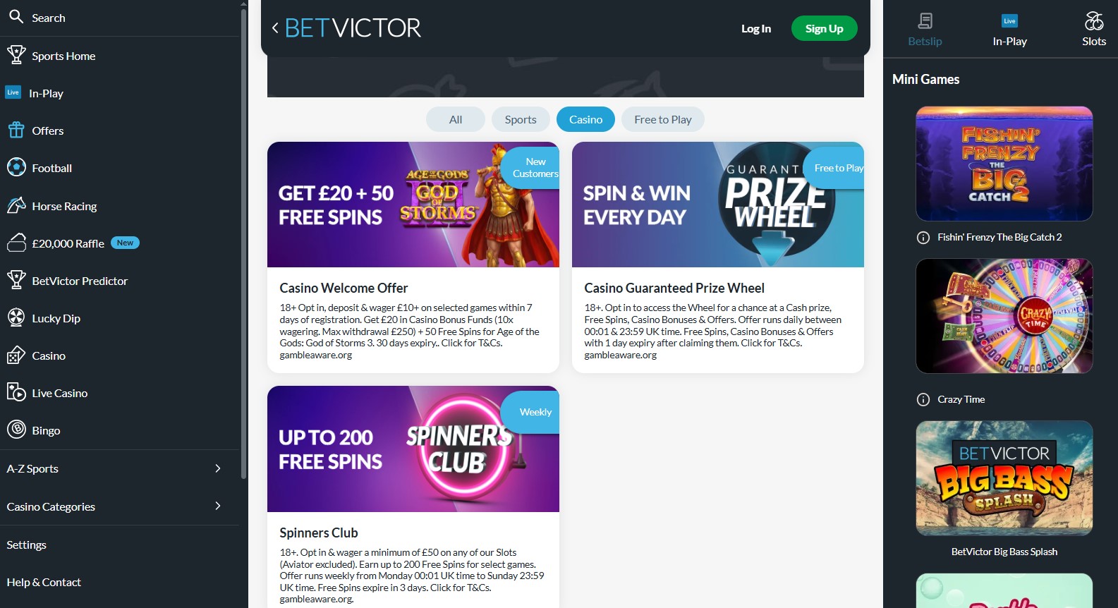 BetVictor Mobile Billing