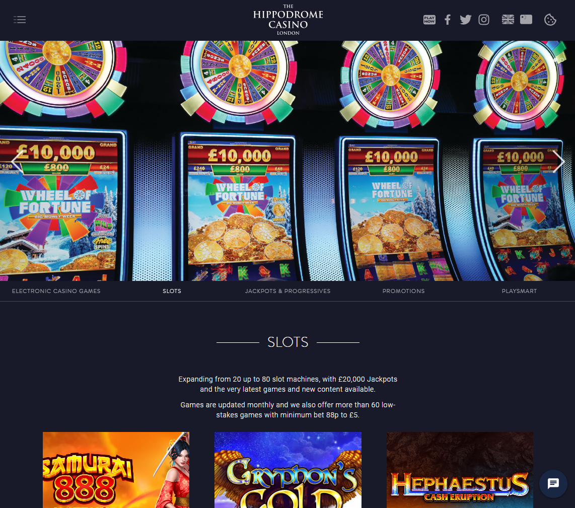 Hippodrome Casino Slots