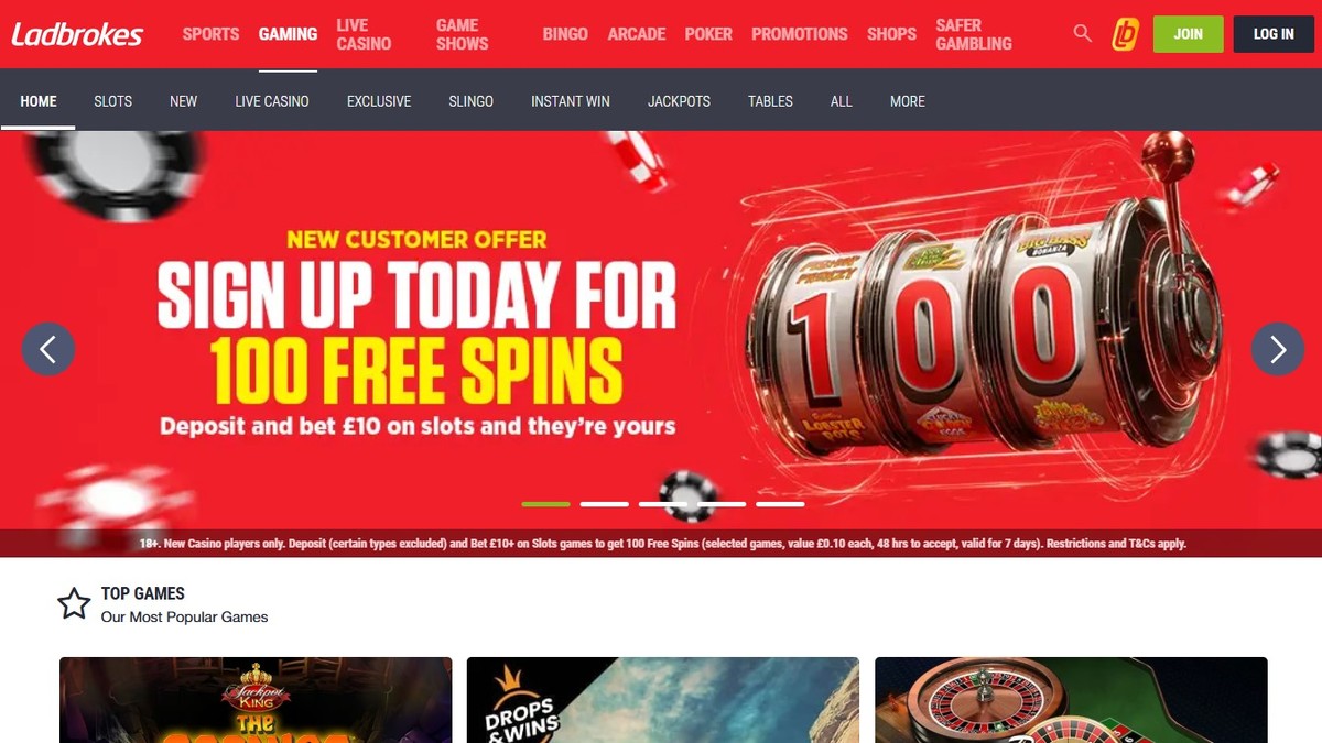Ladbrokes Homepage