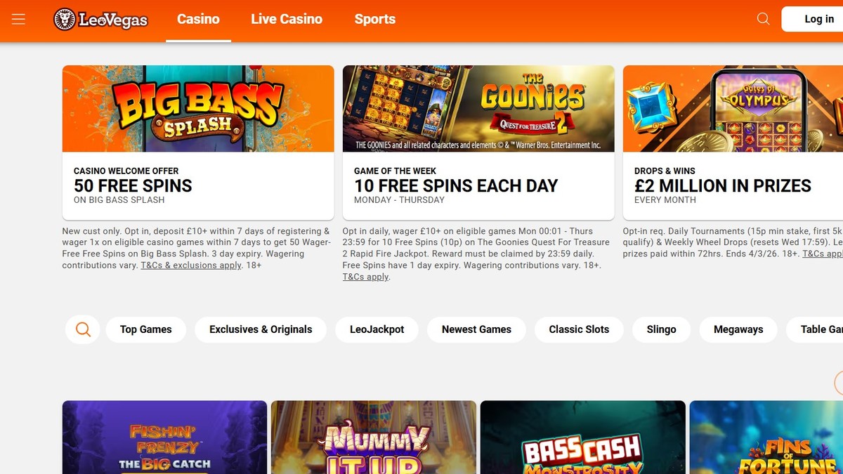 LeoVegas Casino Slots