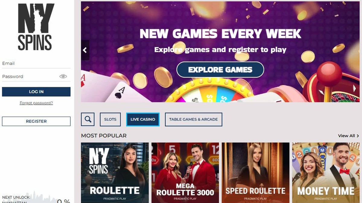 NY Spins Live Casino