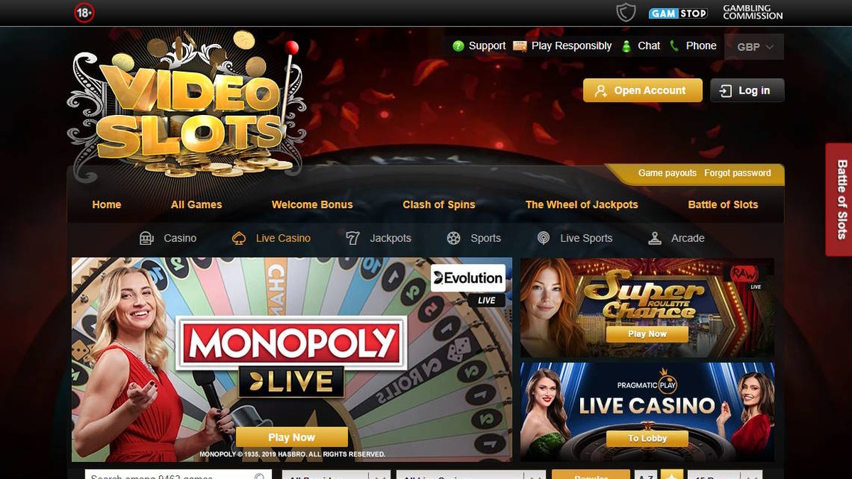 Videoslots Live Casino