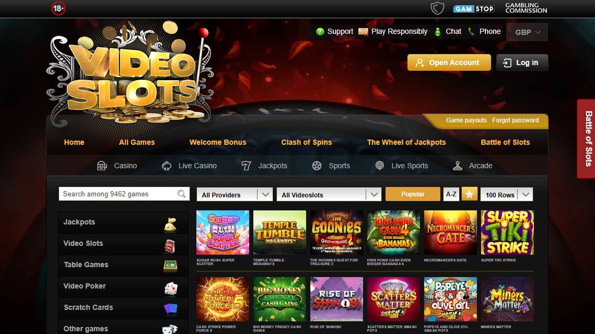 Videoslots Slots