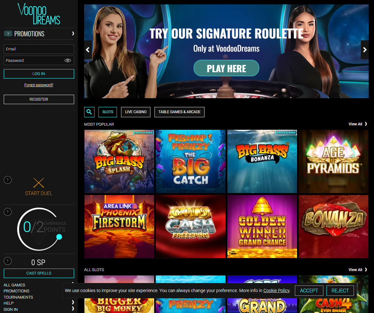 VoodooDreams Homepage