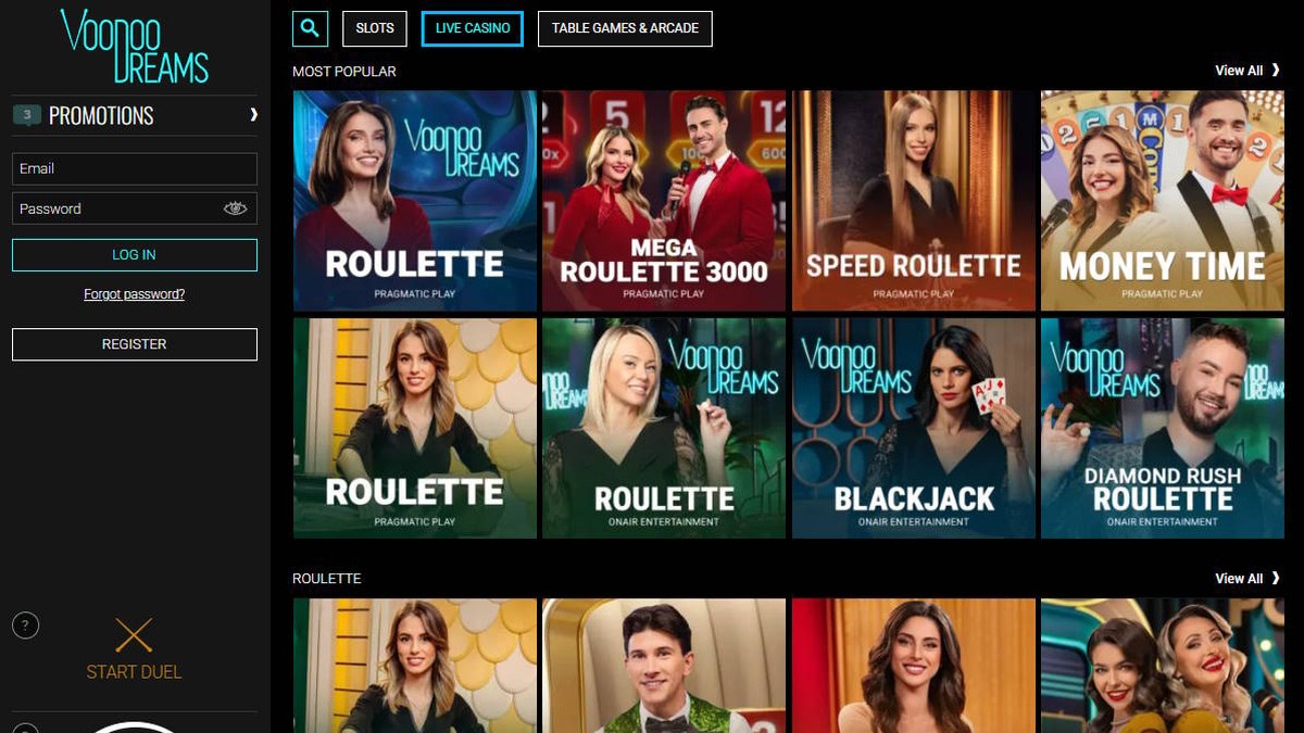 VoodooDreams Live Casino